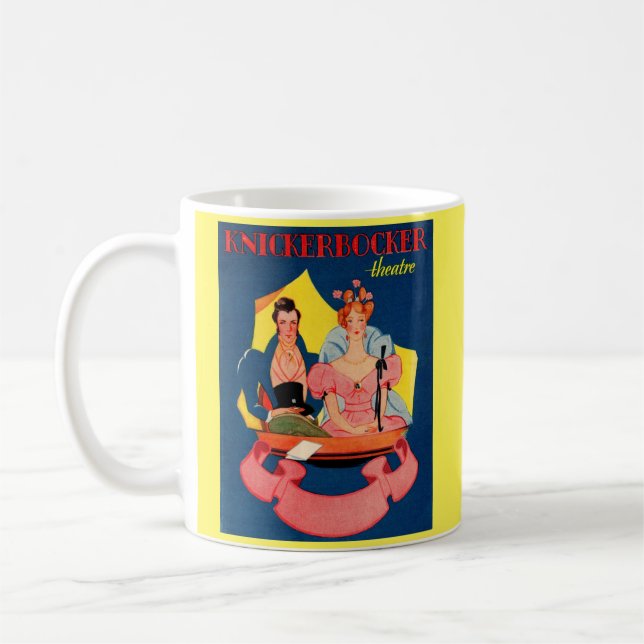 Caneca De Café cobrir do playbill do Teatro do Knickerbocker (Esquerda)