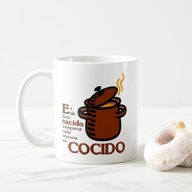 Caneca De Café Cocido (Com Donut)