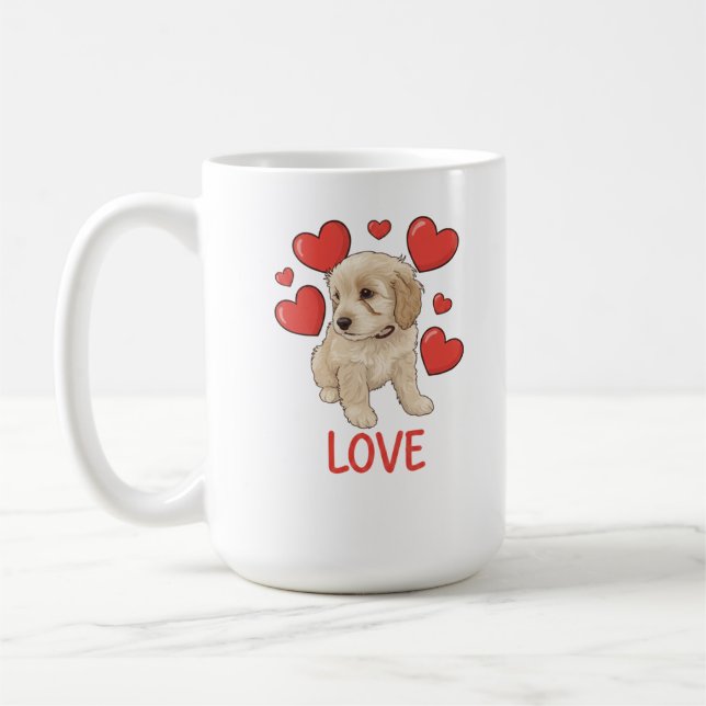 Caneca De Café Cockapoo Love (Esquerda)