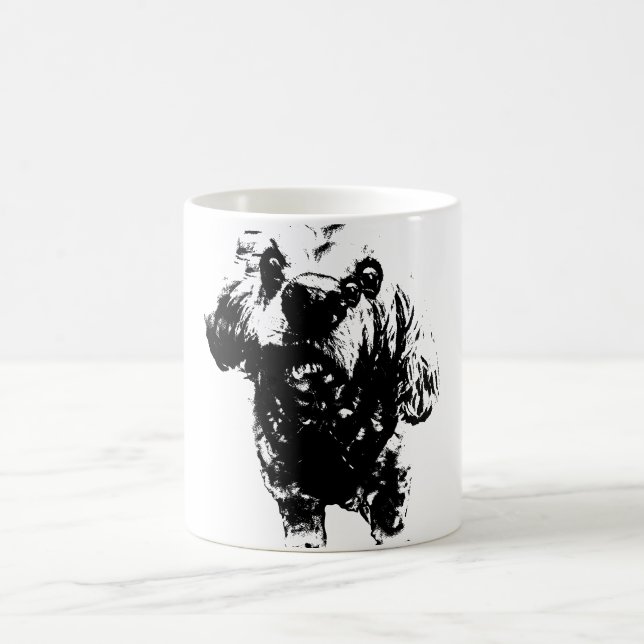 Caneca De Café Cocker Sketch – Tinta Ousada (Centro)