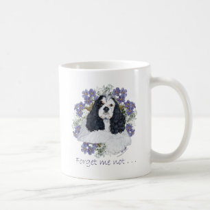 Caneca De Café Cocker Spaniel Americano Não Me Esqueças