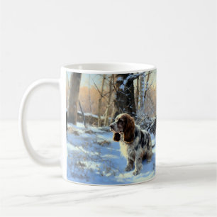 Caneca De Café Cocker Spaniel Deixe-o nevar no Natal