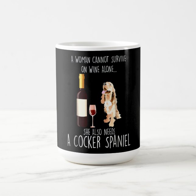 Caneca De Café Cocker Spaniel| Ela Também Precisa De Um Cocker Sp (Centro)