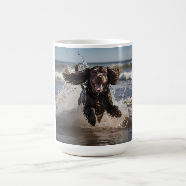 Caneca De Café Cocker Spaniel Elegante Coffee Mug (Centro)
