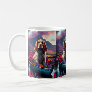 Caneca De Café Cocker Spaniel em uma Pagaia: Uma Aventura Cênica