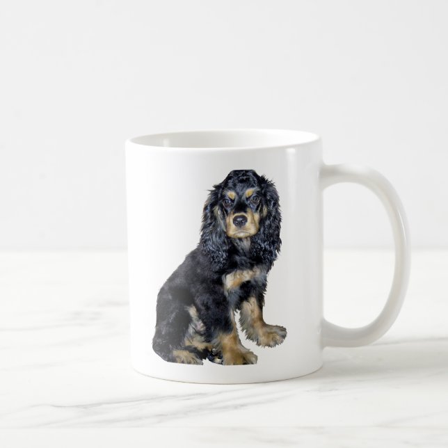 Caneca De Café Cocker Spaniel (preto e acastanhado) (Direita)