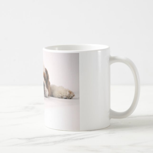 Caneca De Café Cocker spaniel vermelho/branco do sono (Direita)