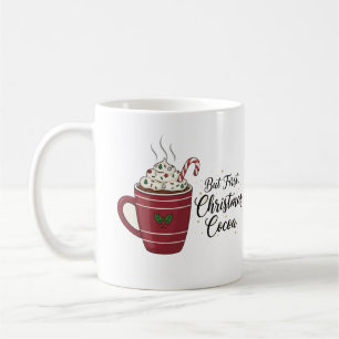 Caneca De Café Coco Quente de Natal Aconchegante Design de Férias