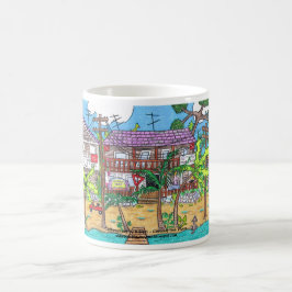 Caneca De Café Coconut Tree Divers Mug