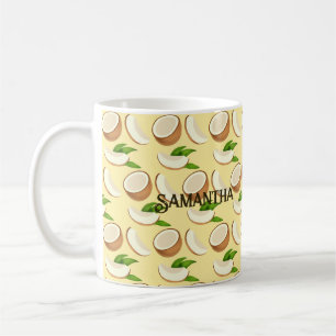 Caneca De Café Cocos Tropicais