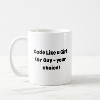 Caneca De Café Code Like a Girl Mug – Empowering Gift for Women