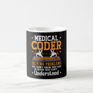 Caneca De Café Codificação Médica Resolução de Problemas Codifica