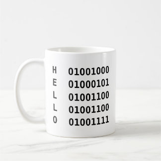 Caneca De Café Código binário