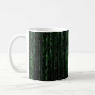Caneca De Café Código da matriz   Matriz   Preto e verde