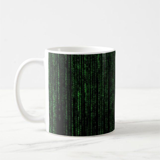 Caneca De Café Código da matriz | Matriz | Preto e verde (Esquerda)
