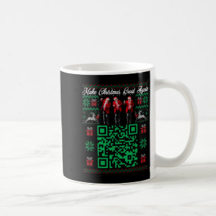 Caneca De Café Código Dança Trump Qr Papai Noel Trump Faça O Nata