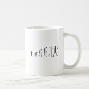 Caneca De Café CÓDIGO DE BARRAS EVOLUÇÃO Design de Padrão de Códi