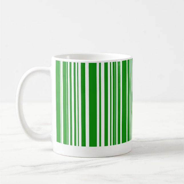 Caneca De Café Código de barras verde (Esquerda)