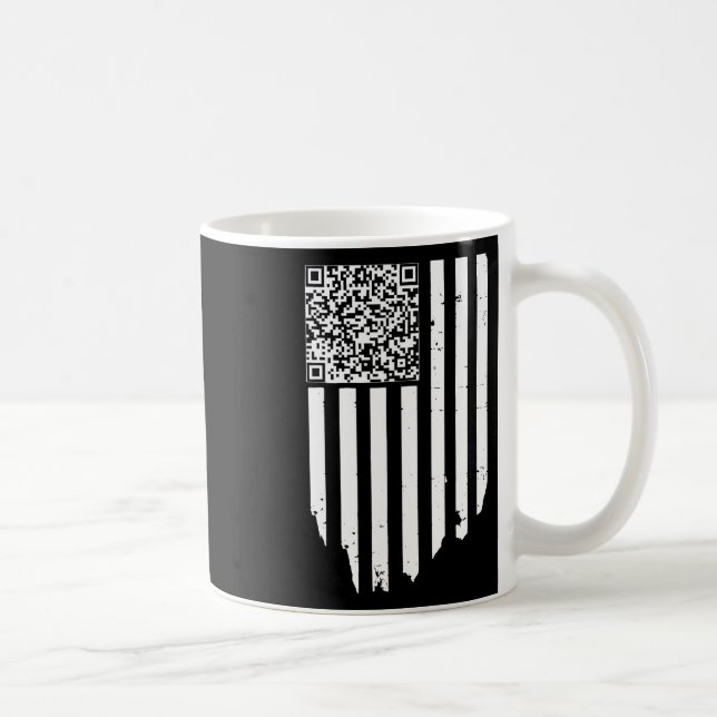 Caneca De Café Código de Dança de Ritonância Qr Trump Funny (Direita)