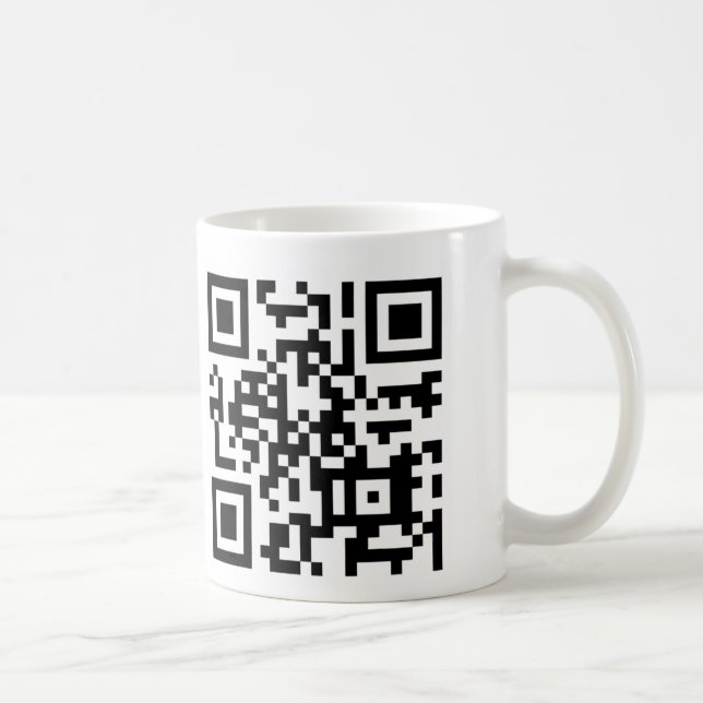 Caneca De Café Código de QR como agora vaca de Brown? (Direita)