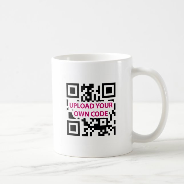 Caneca De Café Código de QR customizável (Direita)