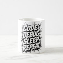 Código Depurar Dormir Repetir | Programador Codifi