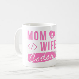 Caneca De Café CÓDIGO MÃE DA ESPOSA - Camiseta MOM-T CÓDIGO