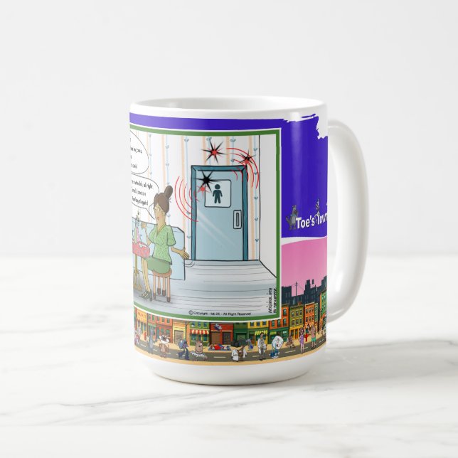Caneca De Café Código Morse | Humor Clássico de Jogo de Palavras  (Frente Esquerda)