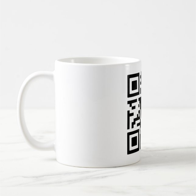 Caneca De Café Código QR de acesso direto para o armazenamento on (Esquerda)