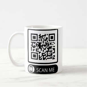 Caneca De Café Código QR do Marketing Scan Me