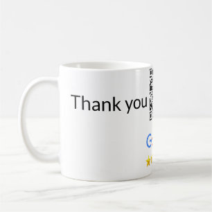 Caneca De Café Código QR minimalista simples adicionar logotipo n