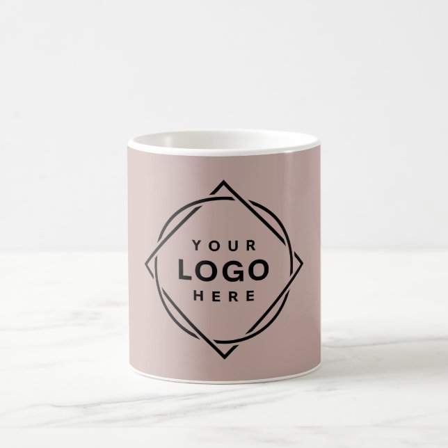 Caneca De Café Código QR preto elegante e elegante (Centro)
