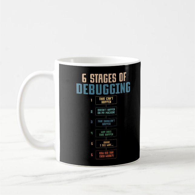 Caneca De Café Coding Humor Debugging Programming Bug Coder (Esquerda)