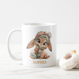 Caneca De Café Coelhinho Bebê Fofo