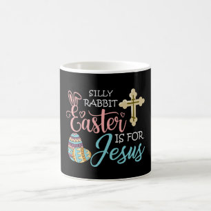 Caneca De Café Coelhinho Bobo a Páscoa é para Jesus, Páscoa Crist