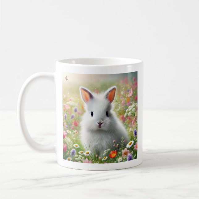 Caneca De Café Coelhinho Bonito (Esquerda)