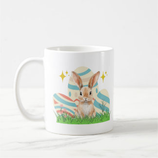 Caneca De Café Coelhinho bonito com texto personalizado