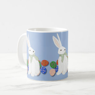 Caneca De Café Coelhinho Branco e Ovos