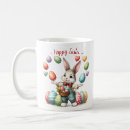 Caneca De Café Coelhinho De Água Bonito Fazendo Malabarismo Com O
