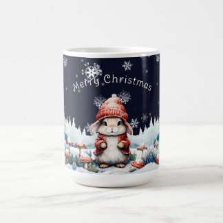 Caneca De Café Coelhinho de Natal Whimsso