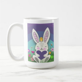 Caneca De Café Coelhinho de Páscoa Fofo 