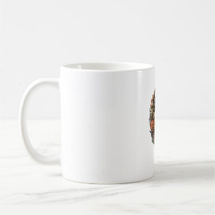 Caneca De Café Coelhinho Engraçado Tocando Banjo Guitarra Coelho