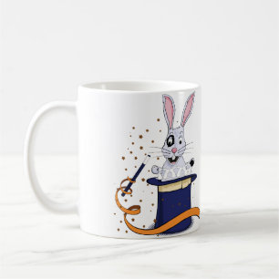 Caneca De Café Coelhinho magro no chapéu