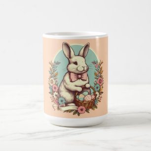 Caneca De Café Coelhinho/ovo/cesto de páscoa, bonitão