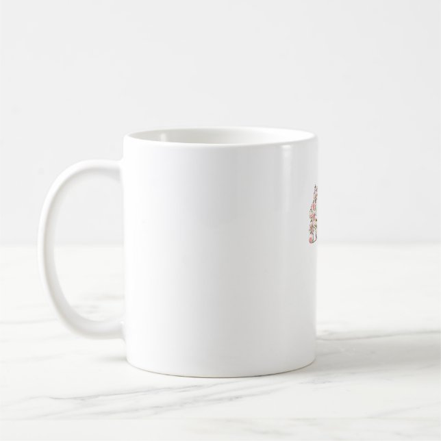 Caneca De Café Coelhinhos de Páscoa Fofos Leopardo Bunny e Flower (Esquerda)