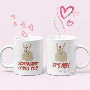 Caneca De Café Coelhinhos Engraçados Amor Pun Coelho