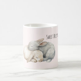 Caneca De Café Coelhinhos Sonhos Doces