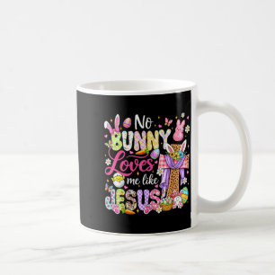 Caneca De Café Coelho ama como Jesus Páscoa crianças cristãs mulh