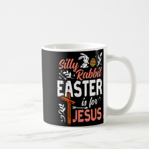 Caneca De Café Coelho bobo cristão páscoa para Jesus homens menin