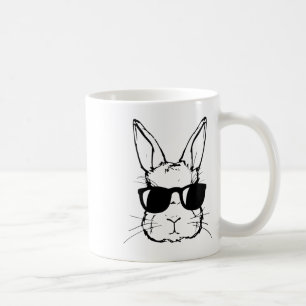 Caneca De Café Coelho Bonito Rosto Cara Tie Dye Gles Garota Feliz